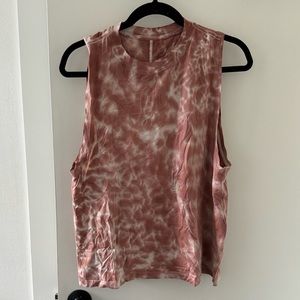 Lululemon Pink Ice Dye Tie Dye Tank Top Size 8
